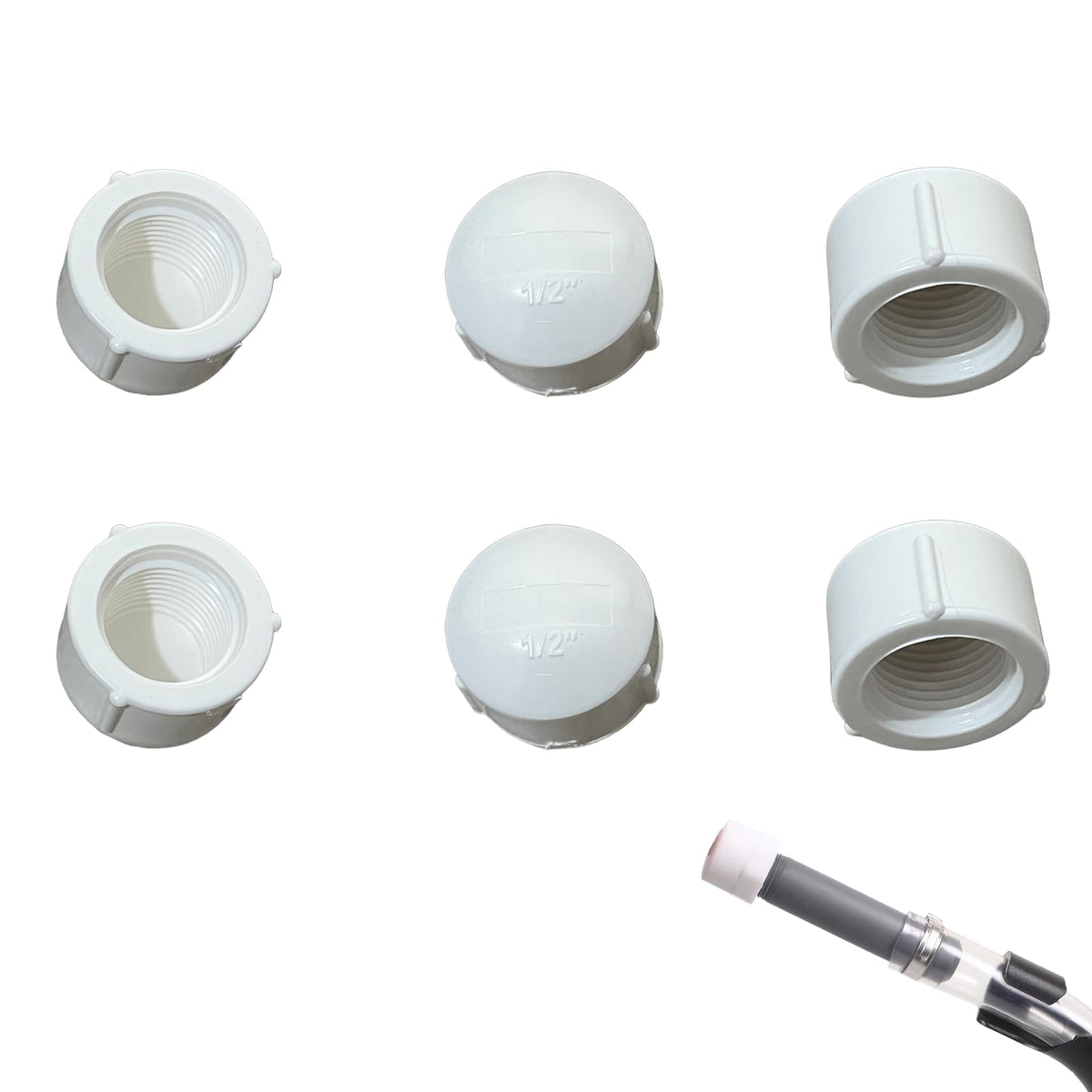 Fuel Jug Hose Caps 6 PCS Replacement Q79658