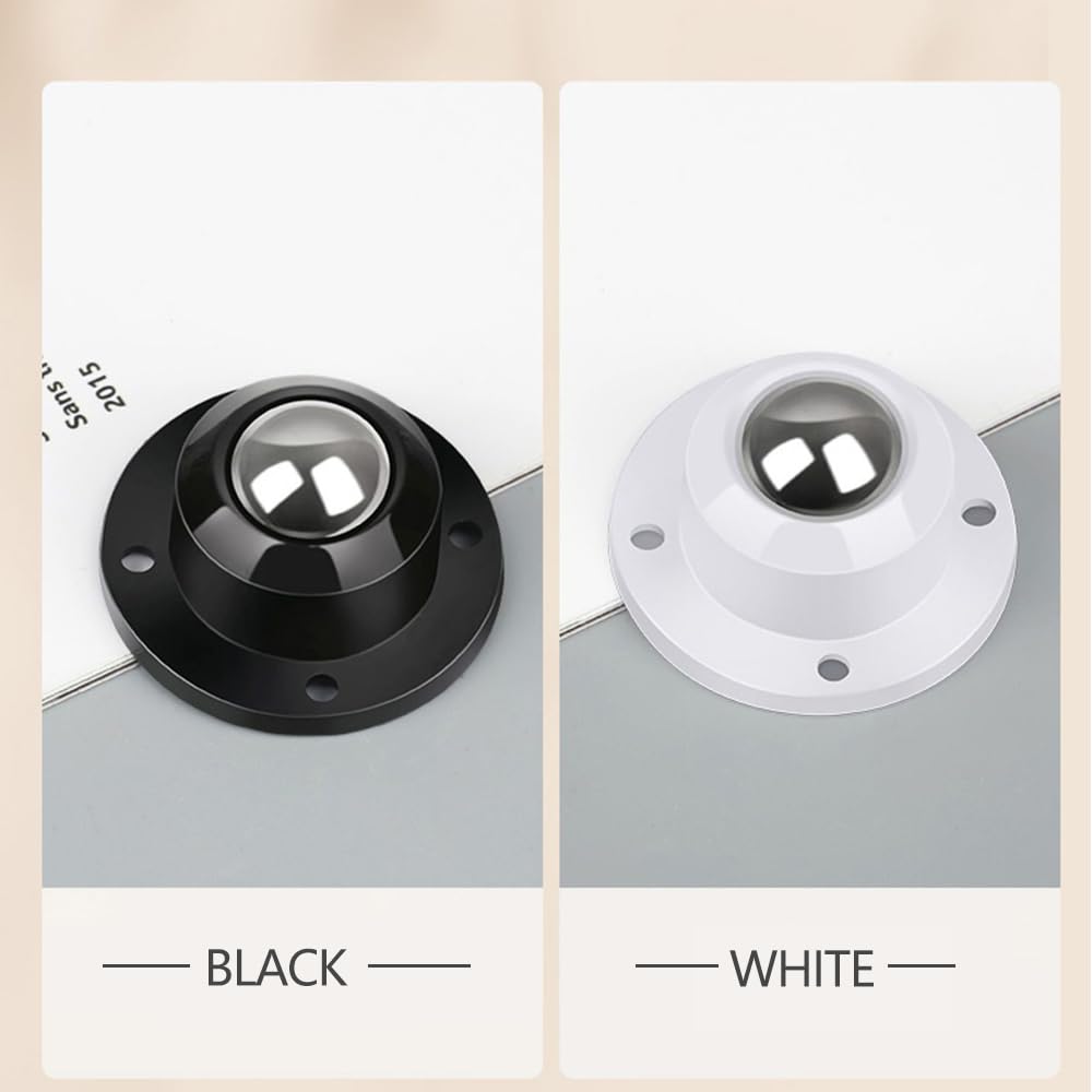 Self Adhesive Caster Wheels 0.8 Inch Black 4 Pack R365786