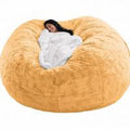Yellow 5ft Memory Foam Bean Bag Chair Cover K7920