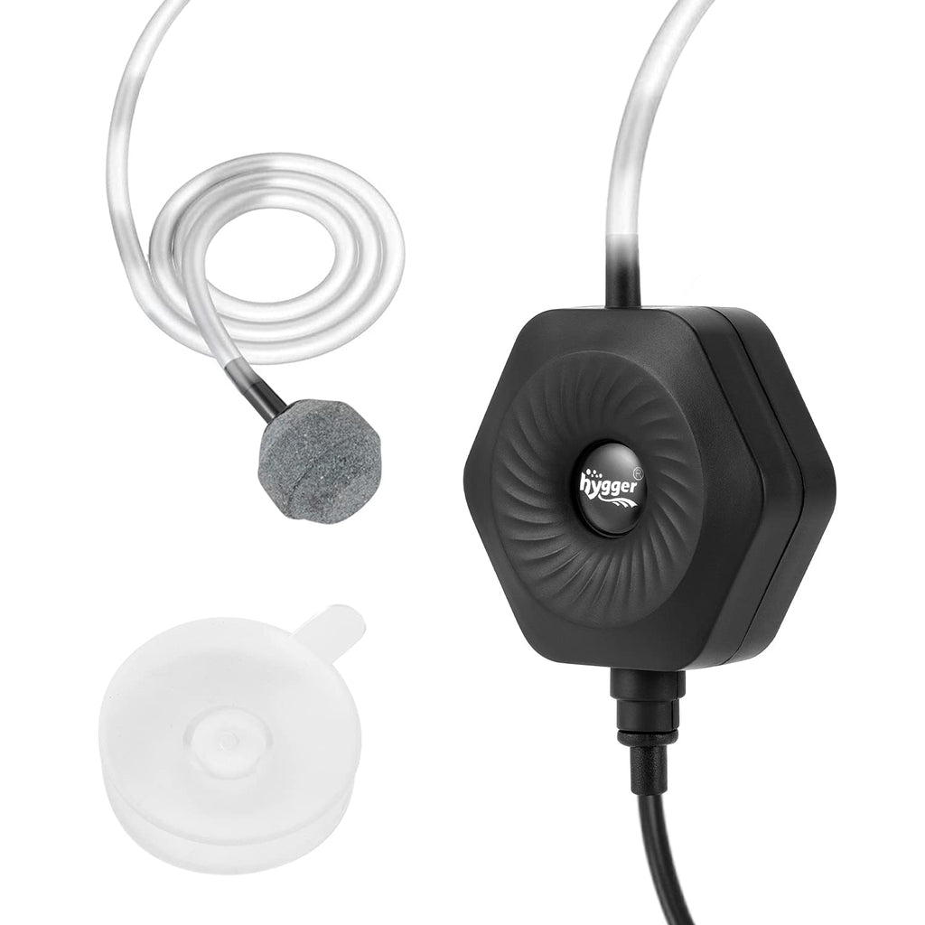Quiet Mini Aquarium Air Pump with Air Stone Tubing Suction Cup V205