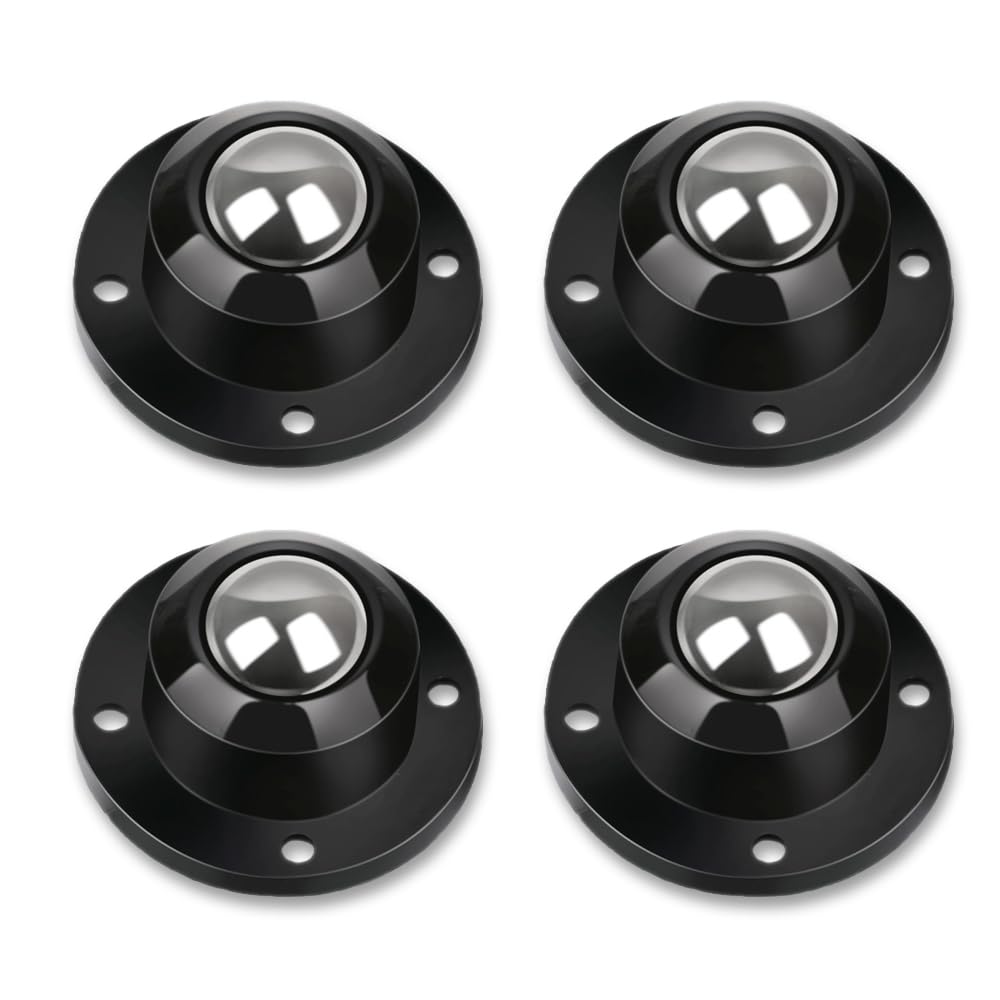 Self Adhesive Caster Wheels 0.8 Inch Black 4 Pack R365786