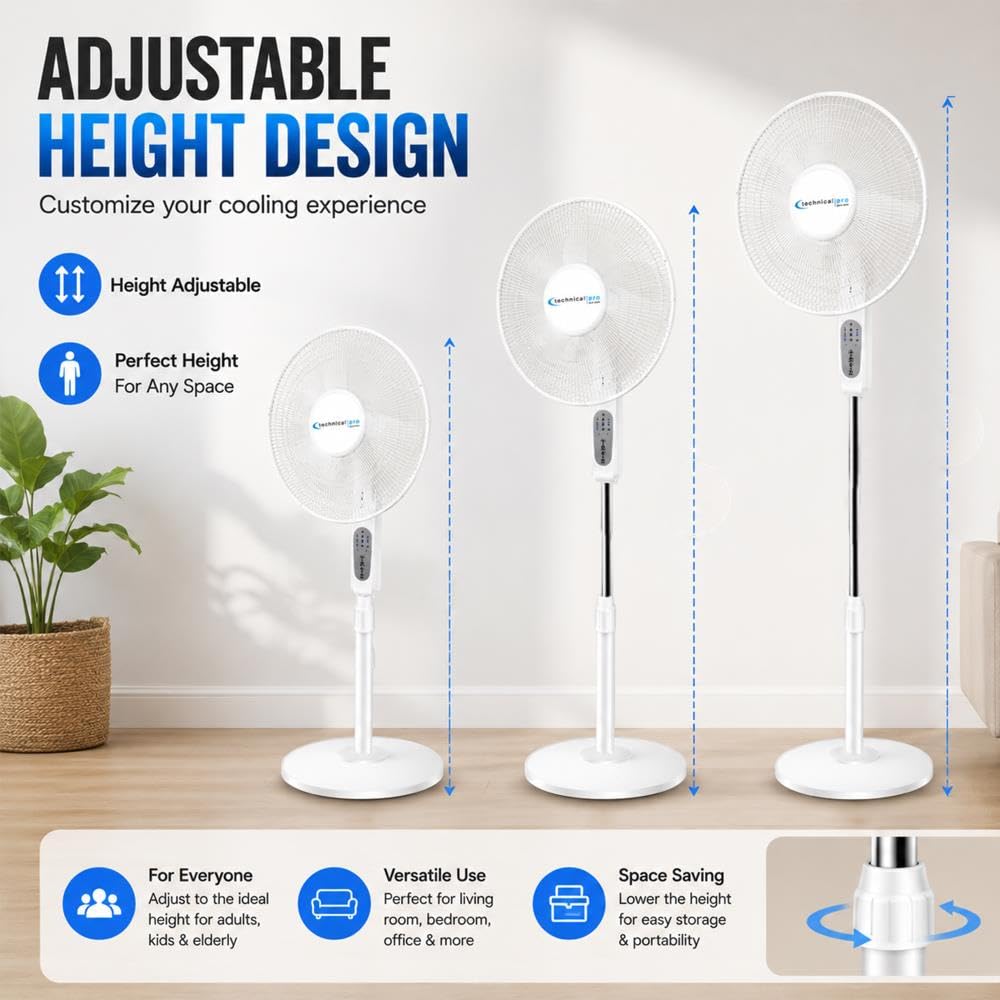 16" Standing Fan with WiFi Control V2905
