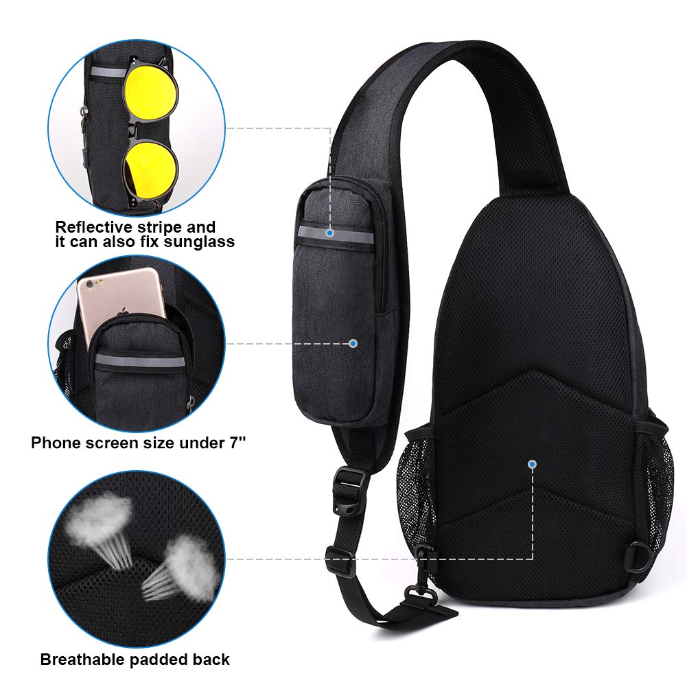 Black Crossbody Sling Bag Z51368