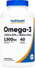 Omega 3 Fish Oil 2500MG 120 Softgels V35214
