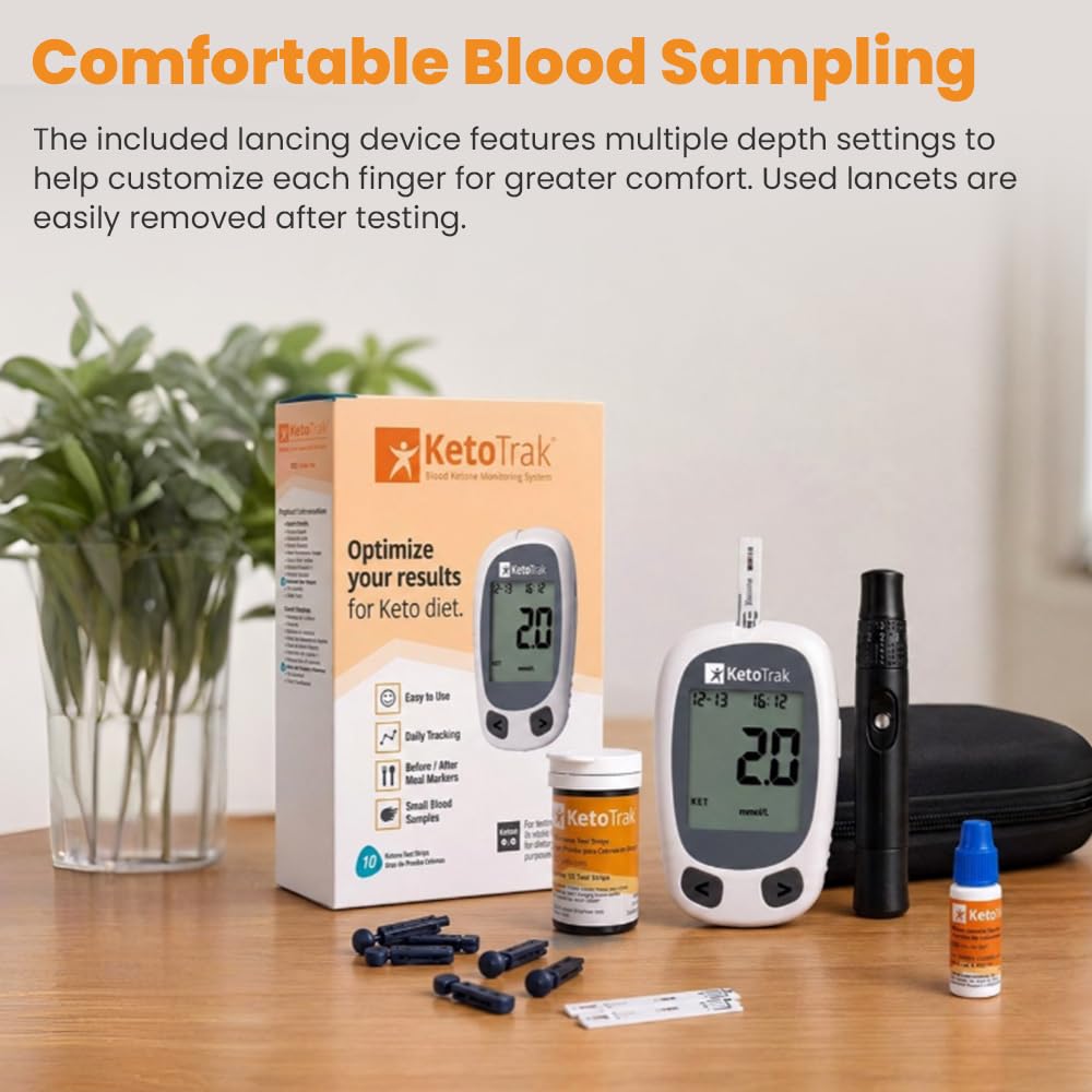 Blood Ketone Testing Kit with 10 Strips I5732