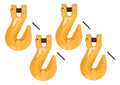 3/8" Grade 80 Clevis Grab Hooks with Pins 4 Pack M138