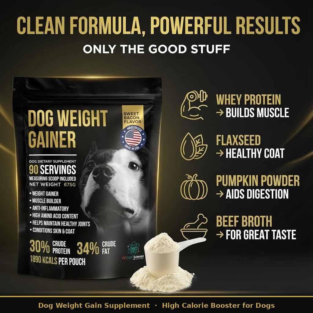 High Calorie Dog Weight Gainer 90 Servings 1.5 lbs V22826