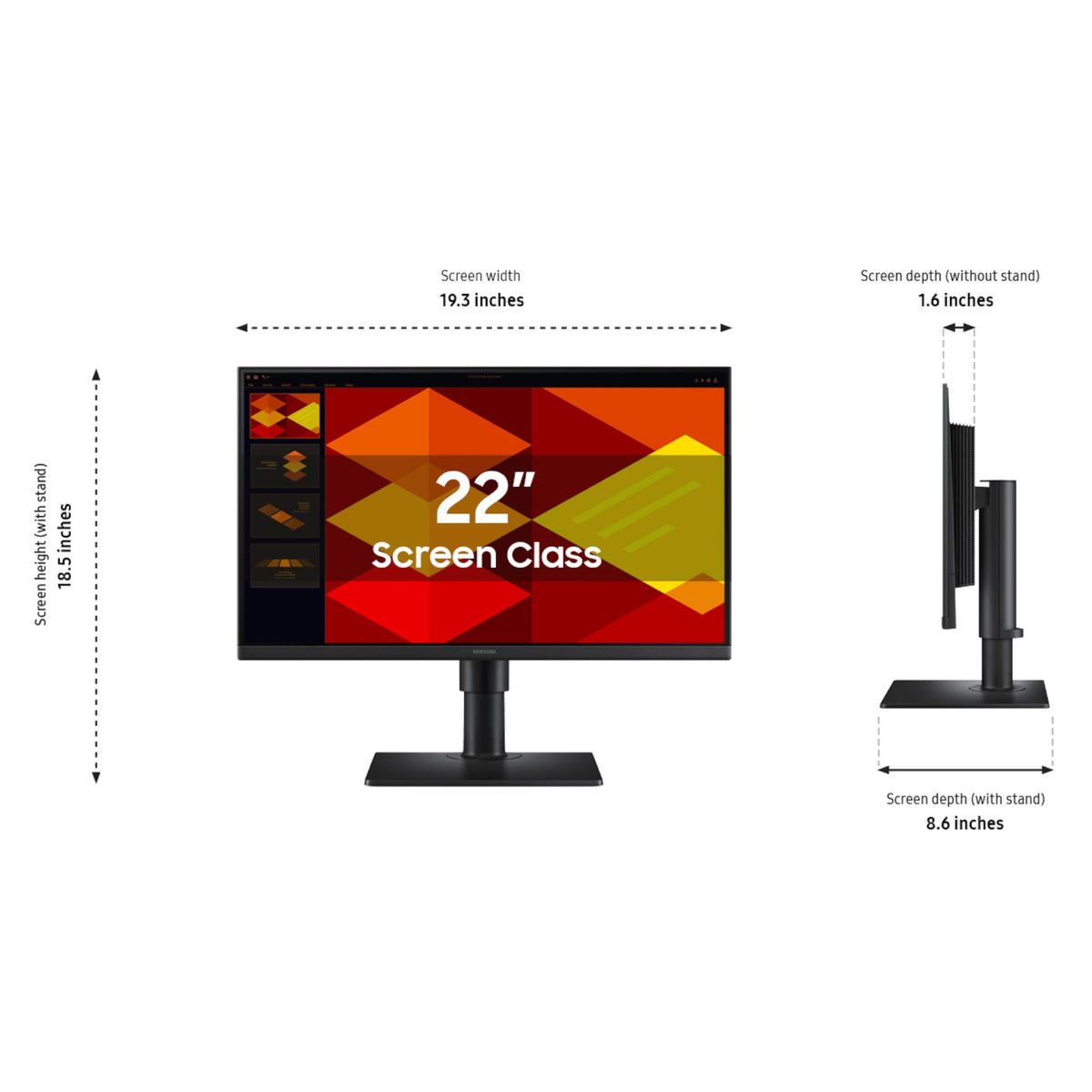 22” Borderless IPS Monitor with 100Hz Refresh Rate N180029