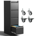 4 Drawer Locking File Cabinet with Wheels V625