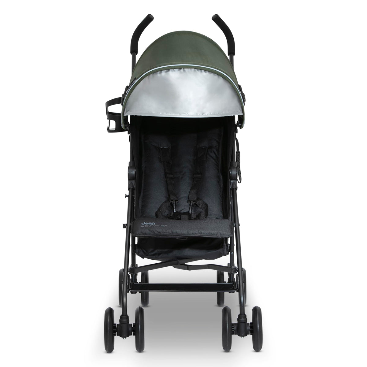 Lightweight Travel Stroller with Compact Fold, 3-Position Recline, Olive Green E124464