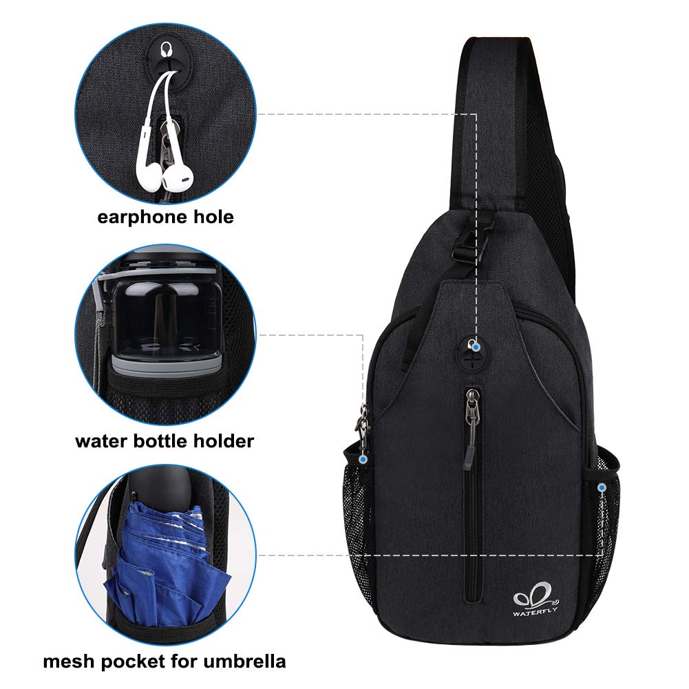 Black Crossbody Sling Bag Z51368