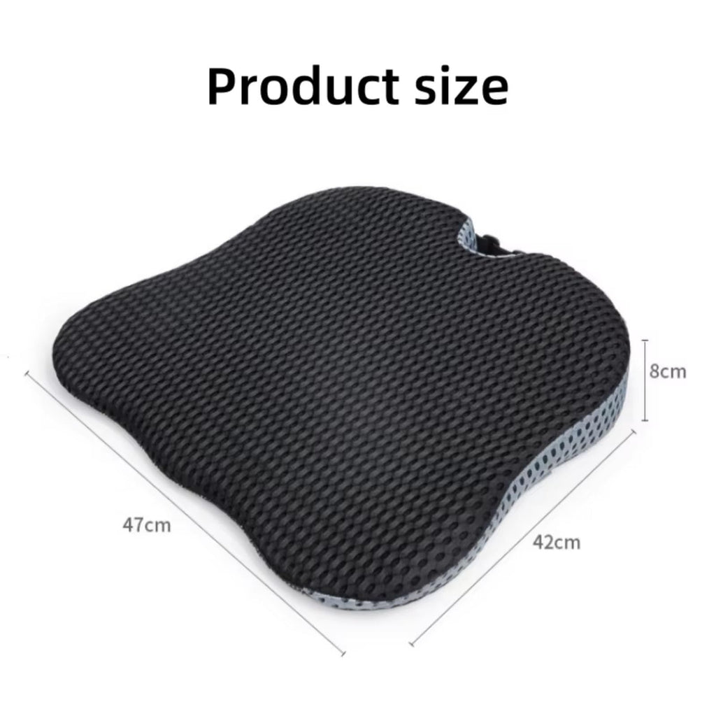 Grey Memory Foam Car Seat Booster Cushion F433607