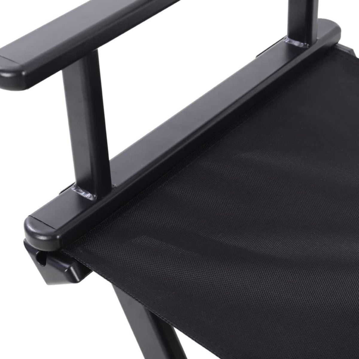 31 Inch Tall Aluminum Director Chair with Headrest and Footrest S1866