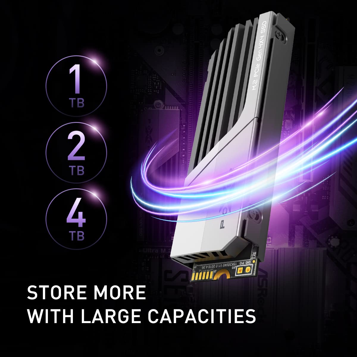 4TB PCIe Gen4 M.2 2280 SSD with PS5 Heatsink H9545