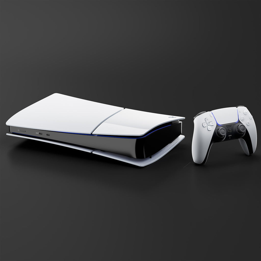 White Slim 825GB Gaming Console Q1610