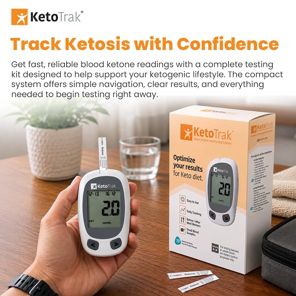 Blood Ketone Testing Kit with 10 Strips I5732