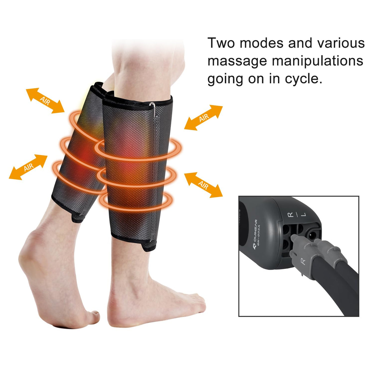 Air Compression Leg Massager with 2 Modes & 3 Intensities P646295