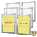 6 Pieces Aluminum Silk Screen Frame with 110 Count Nylon Mesh S352990