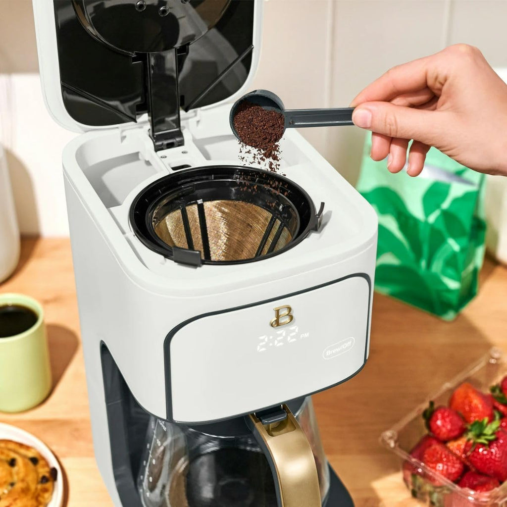 12-Cup Programmable Coffee Maker with Glass Carafe B8025