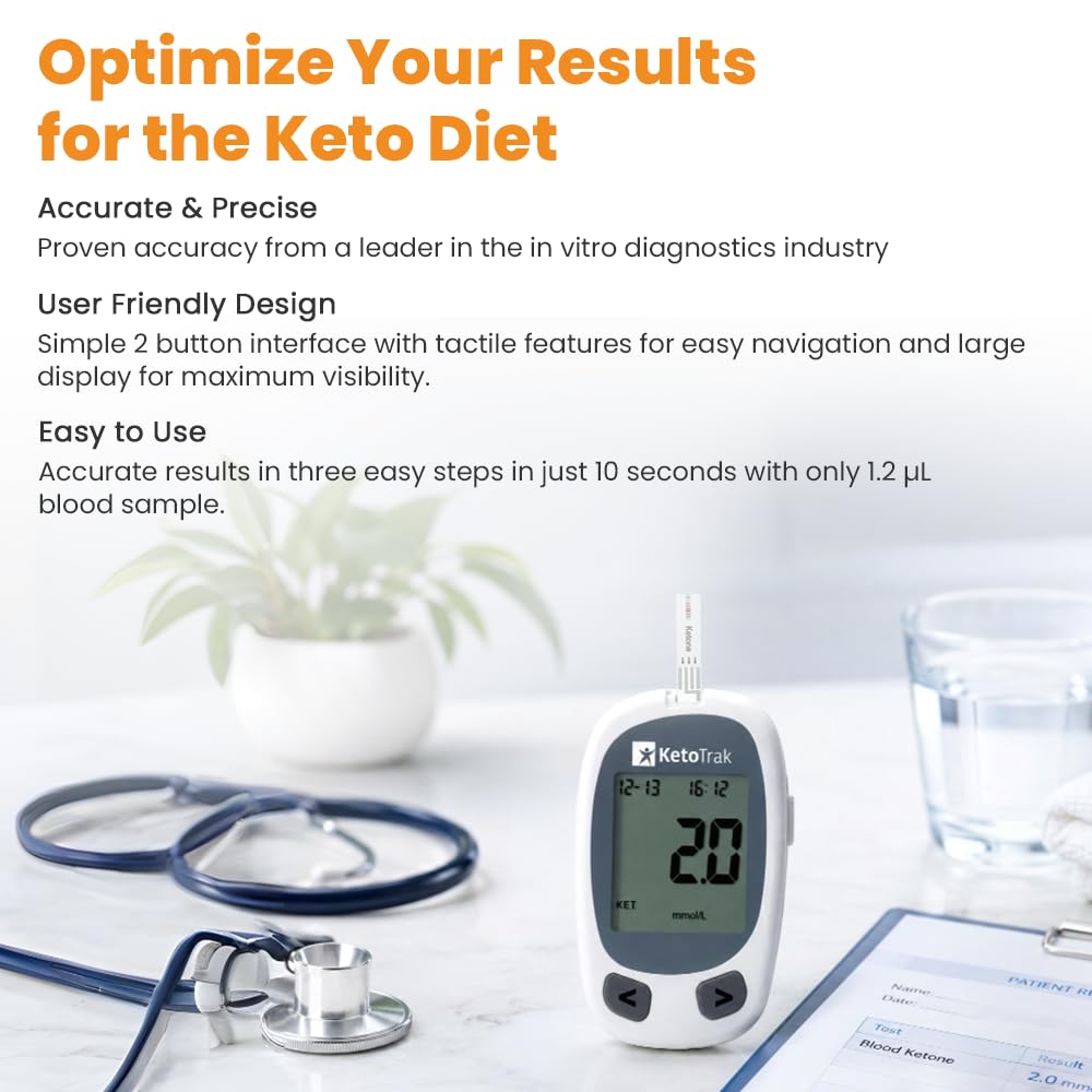 Blood Ketone Testing Kit with 10 Strips I5732