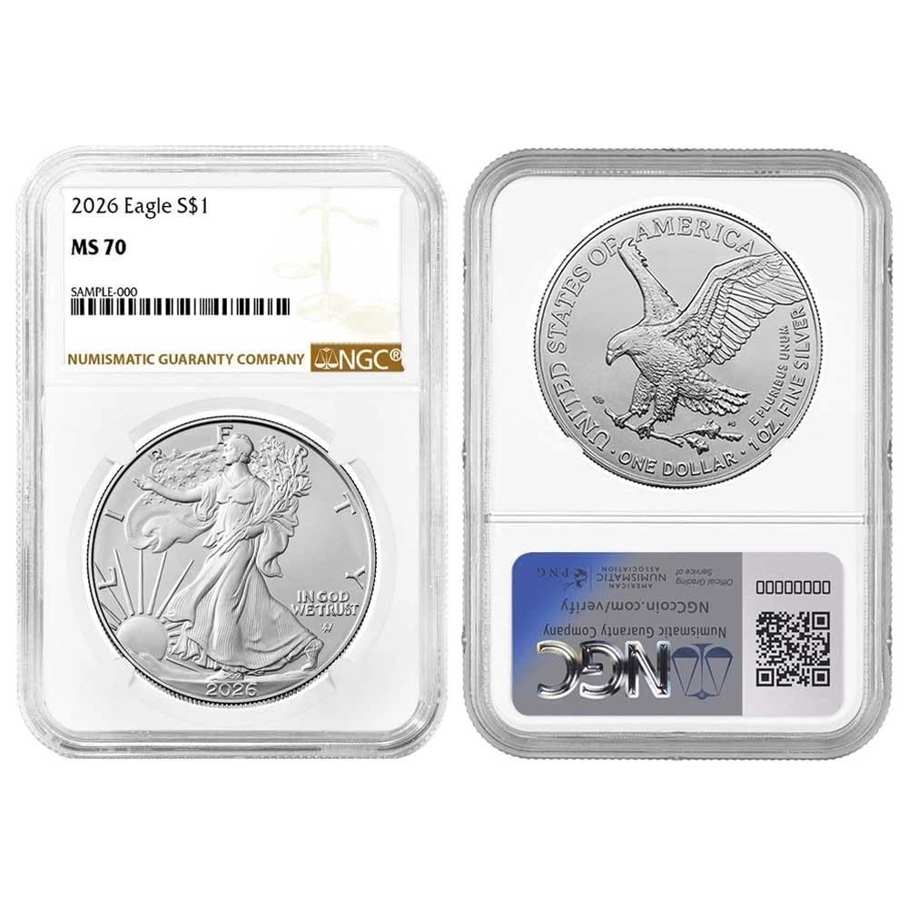 2026 $1 American Silver Eagle MS70 Legal Tender R62412