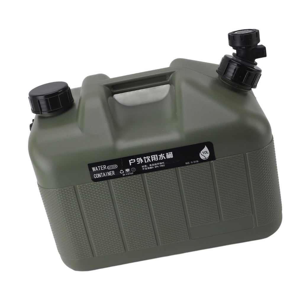 10L Green PE Water Container with Faucet Y833