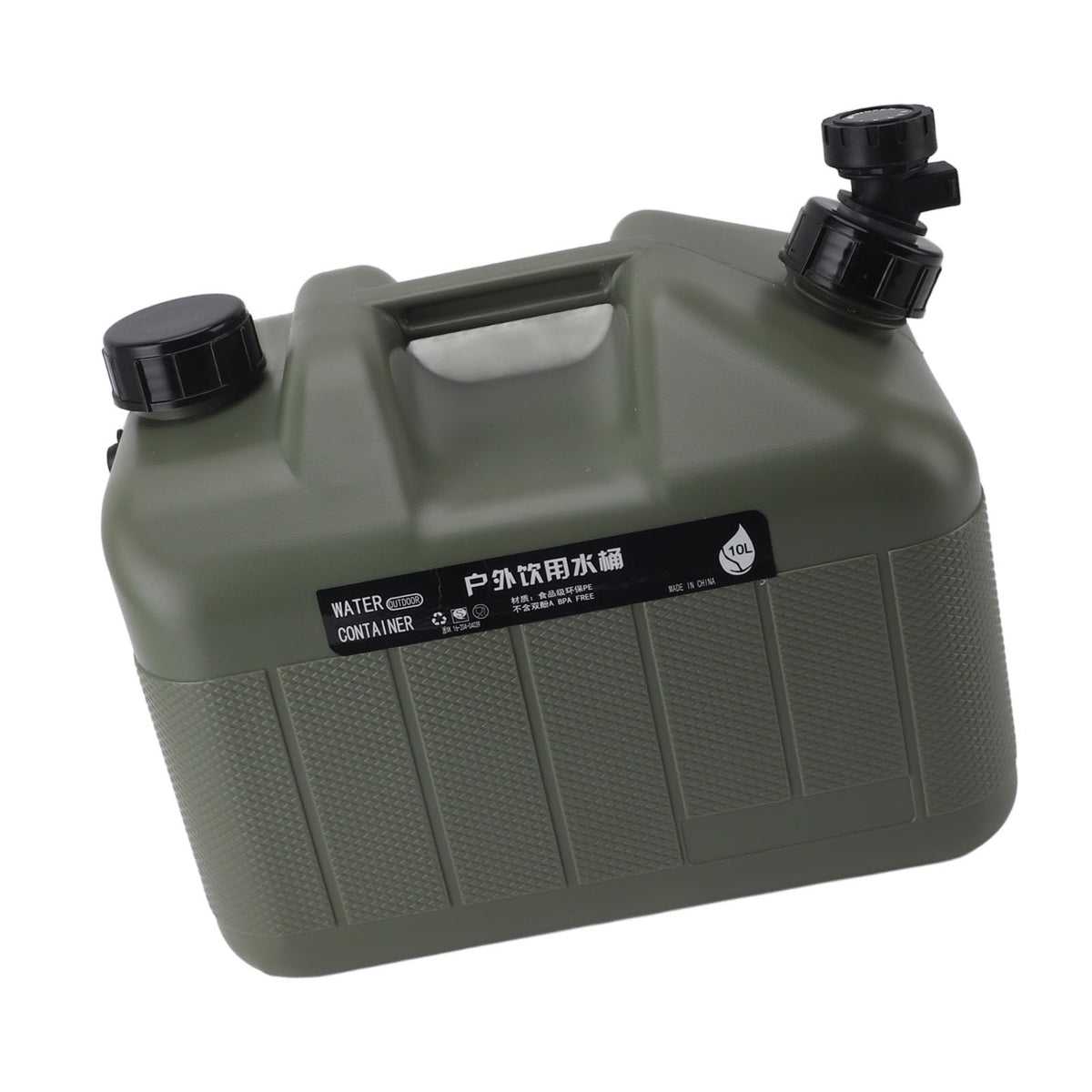 10L Green PE Water Container with Faucet Y833