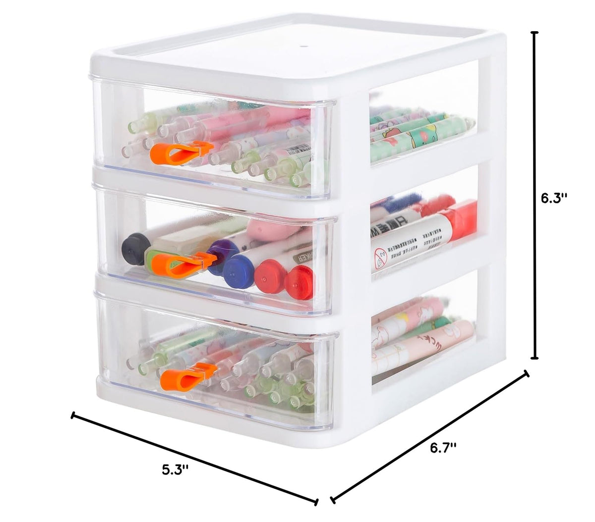 3 Drawer Mini Desktop Unit T803