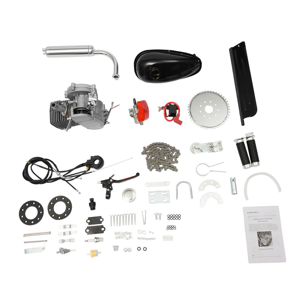 100CC 2-Stroke Bicycle Engine Kit with Air-Cooling Y936