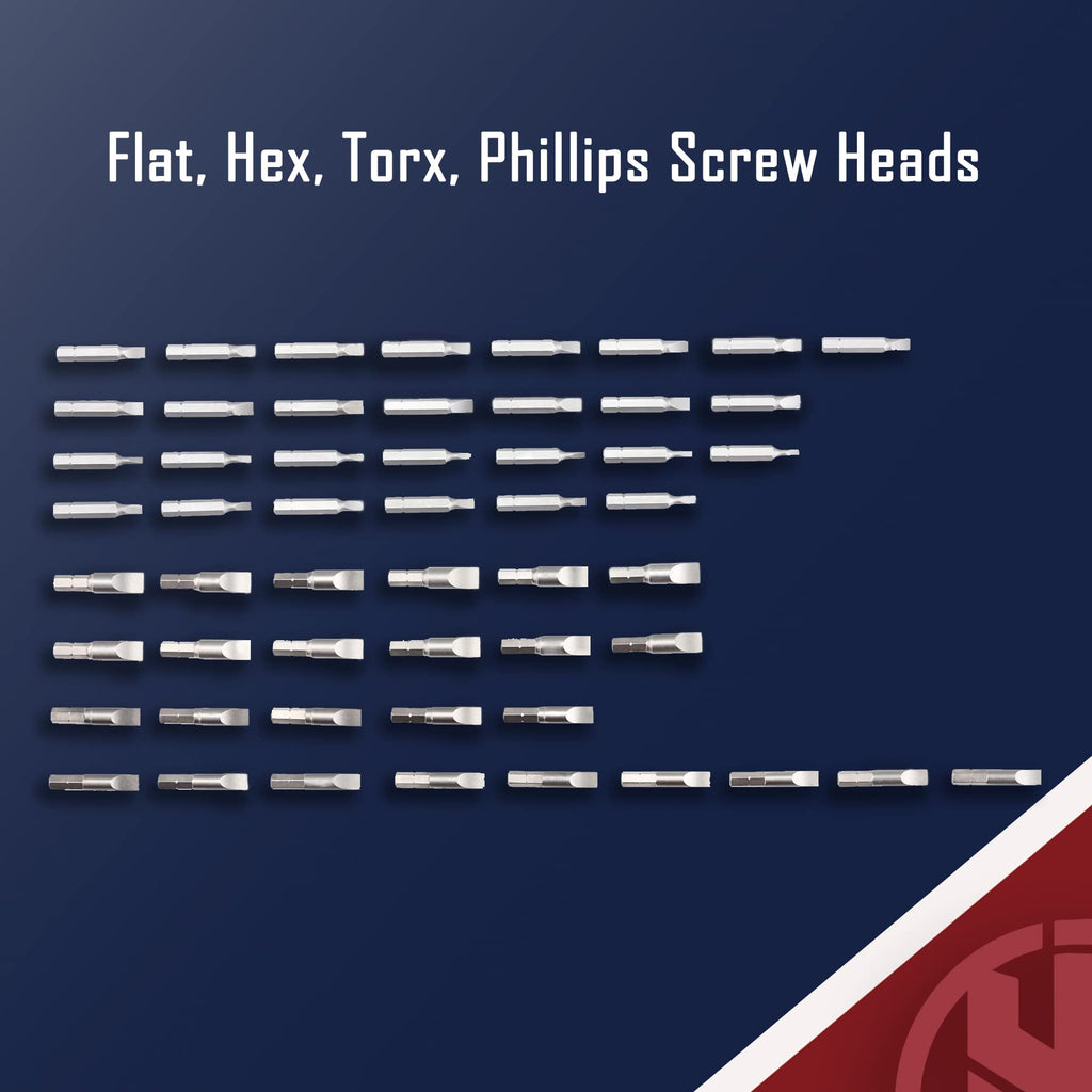 1/4" Adjustable Torque Screwdriver Set with T-BAR Ratchet, 92 Pieces U3748