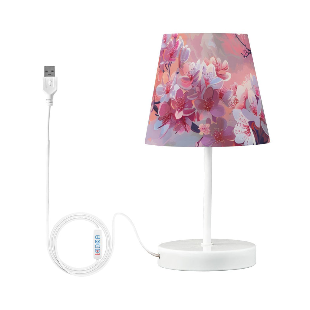 Cherry Blossoms Painting 3-Way Dimmable LED Table Lamp G958850