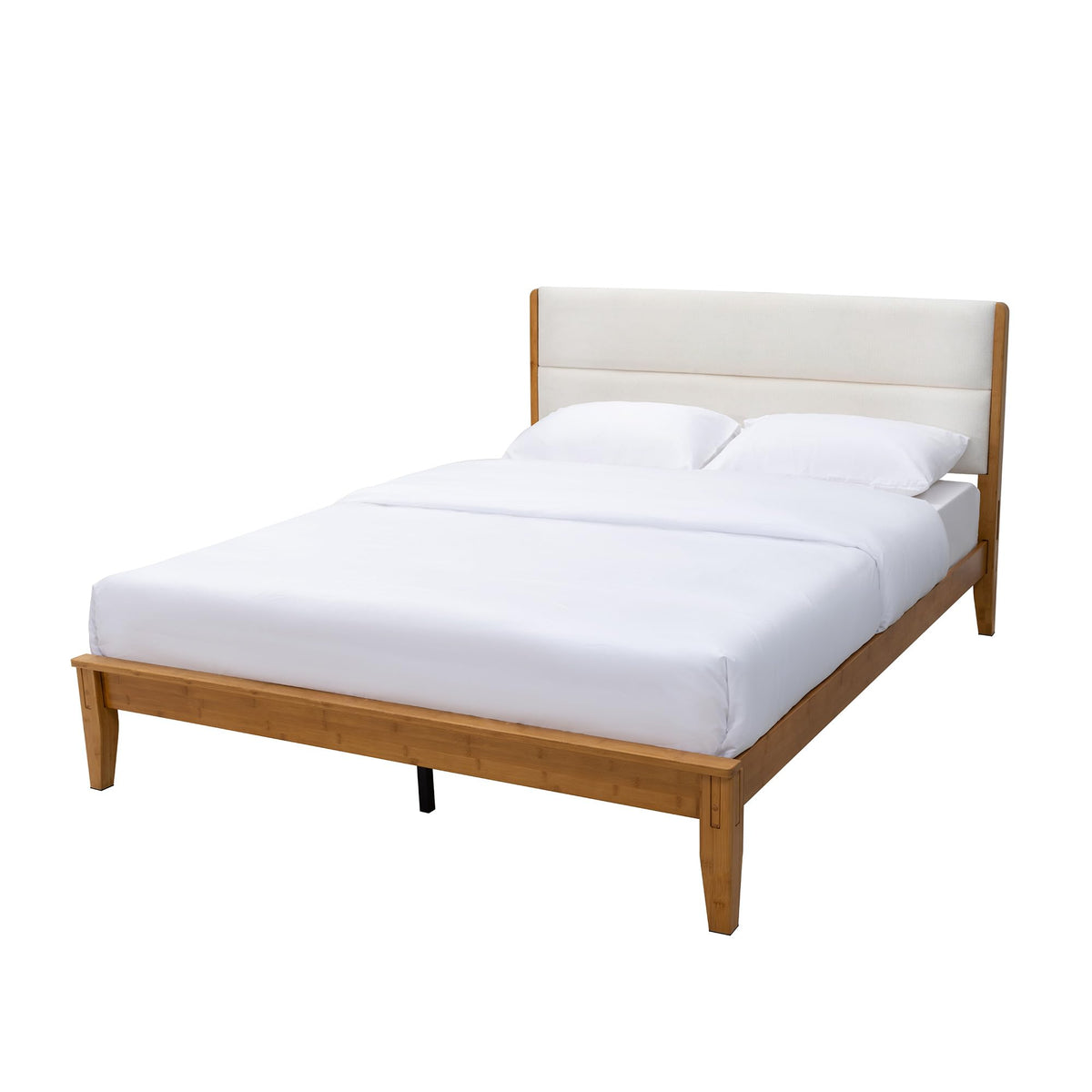 Solid Bamboo Queen Size Bed Frame with Headboard H3232
