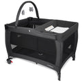 3-in-1 Pack and Play with Changing Table & Carry Bag, Black N368
