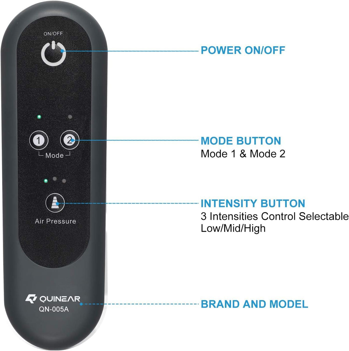 Air Compression Leg Massager with 2 Modes & 3 Intensities P646295
