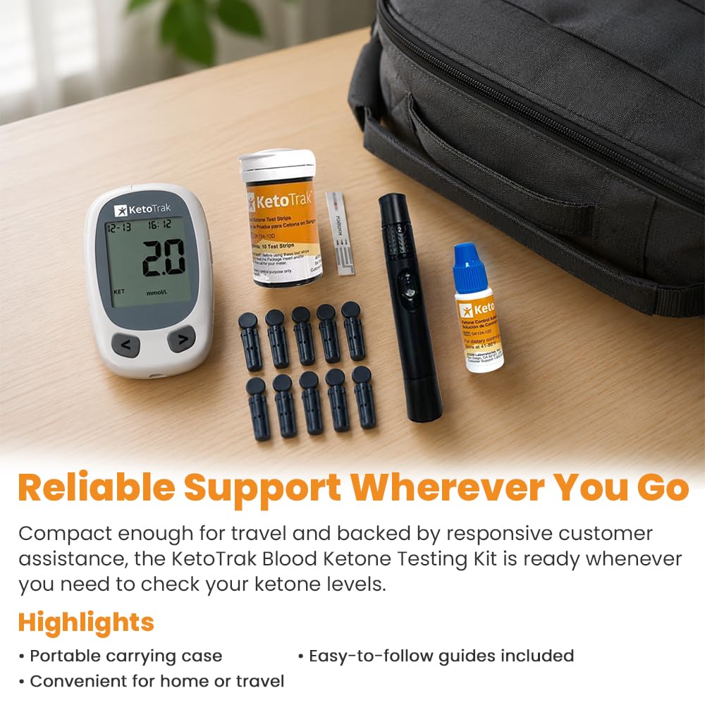 Blood Ketone Testing Kit with 10 Strips I5732