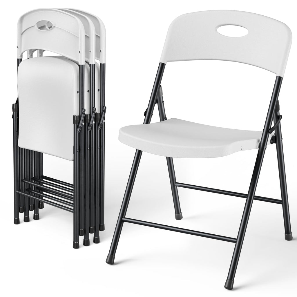 4 Pack Heavy Duty Plastic Folding Chair U2445