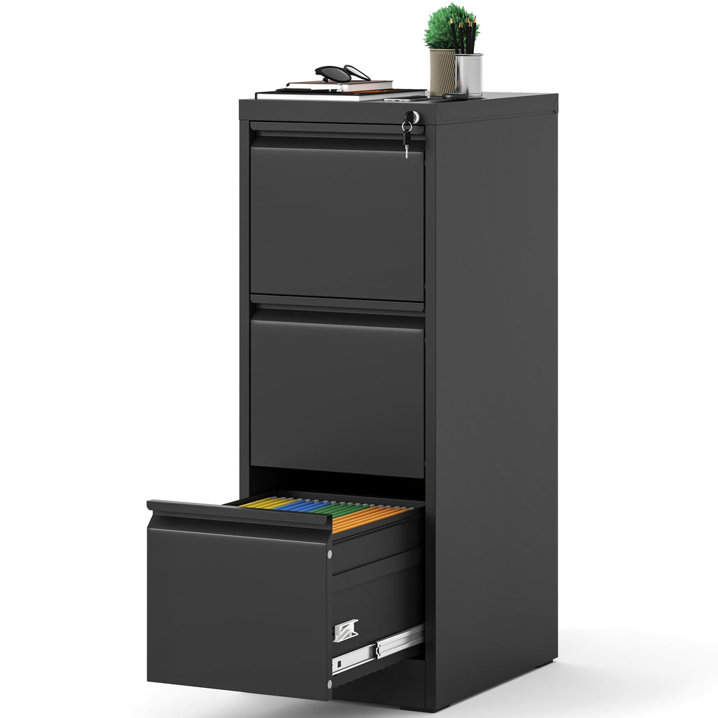 3 Drawer Metal File Cabinet with Lock H534505