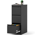 3 Drawer Metal File Cabinet with Lock H534505