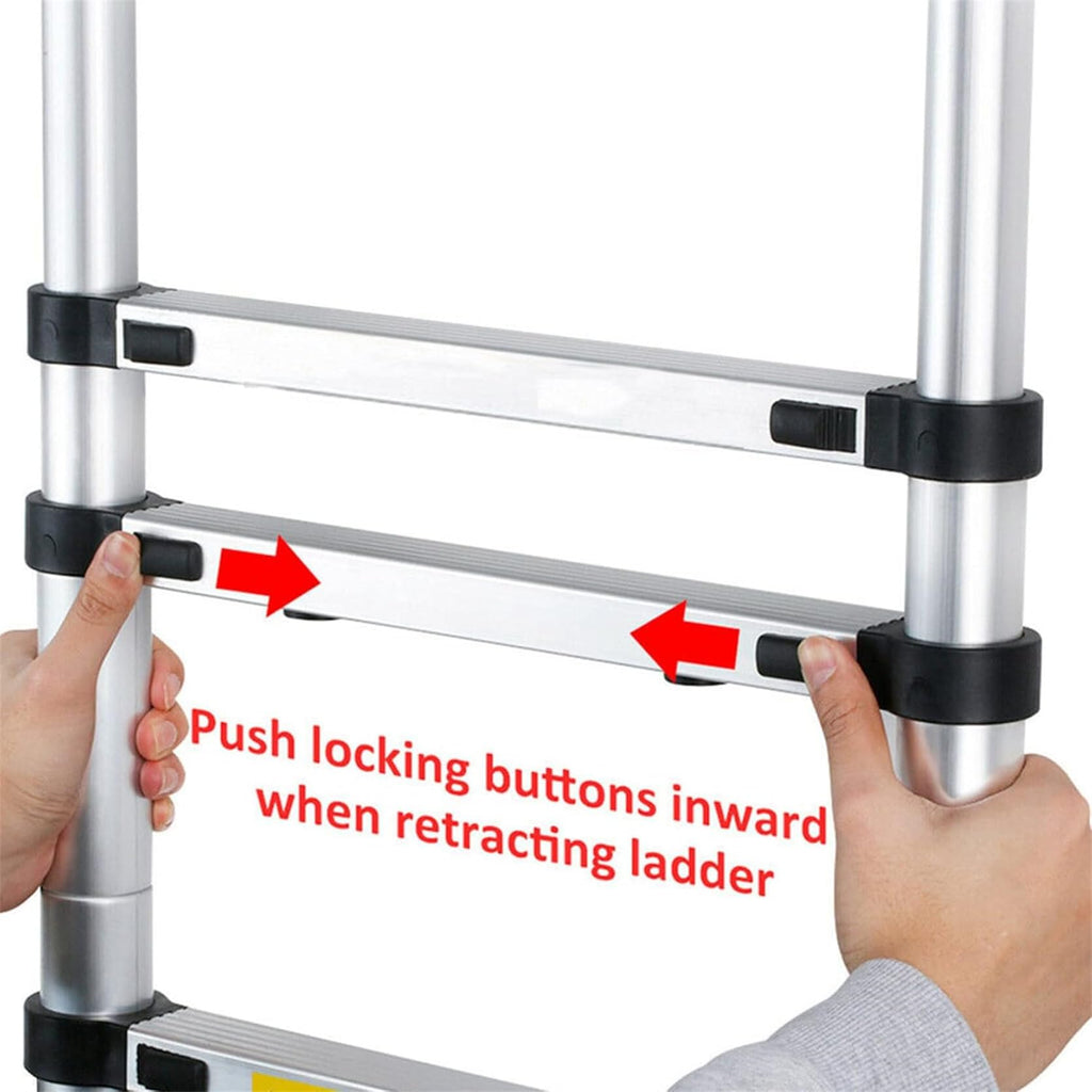 Telescopic Aluminum Ladder 14.5FT 330lbs Capacity T705