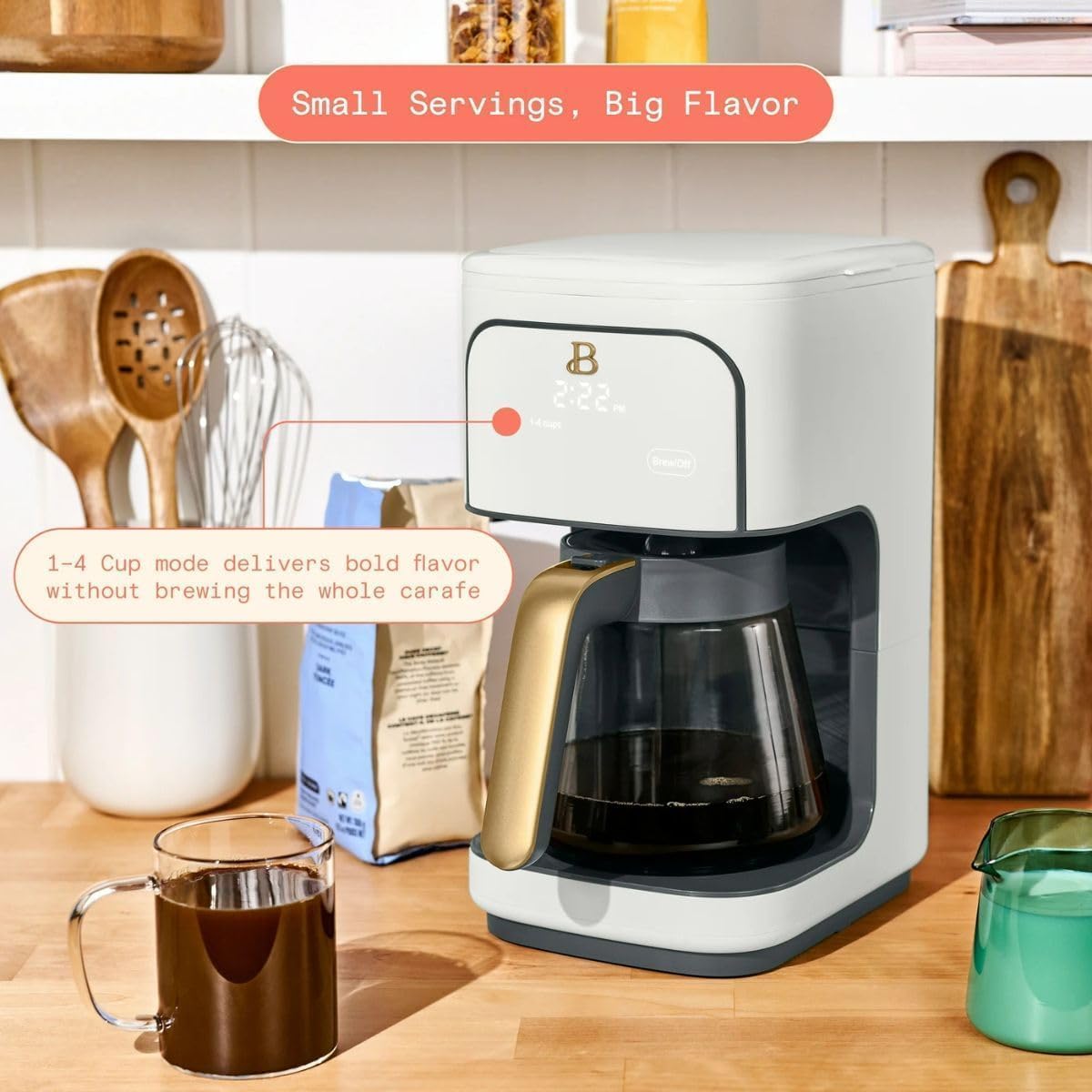 12-Cup Programmable Coffee Maker with Glass Carafe B8025