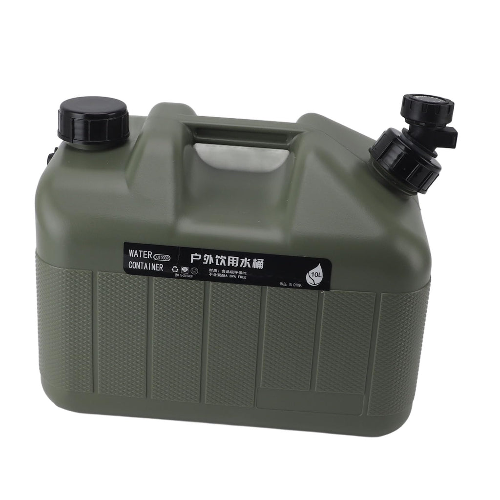 10L Green PE Water Container with Faucet Y833