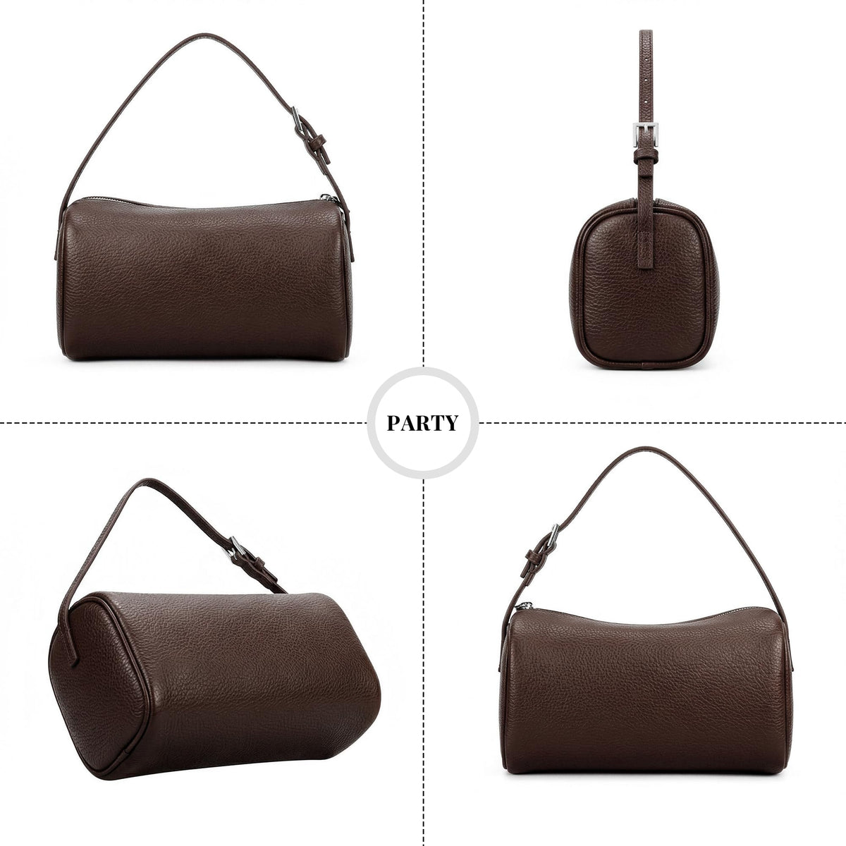 Small Vegan Leather Purse With Adjustable Strap R5633