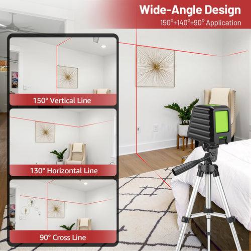 150Ft Red Self Leveling Laser Level with Tripod R757479