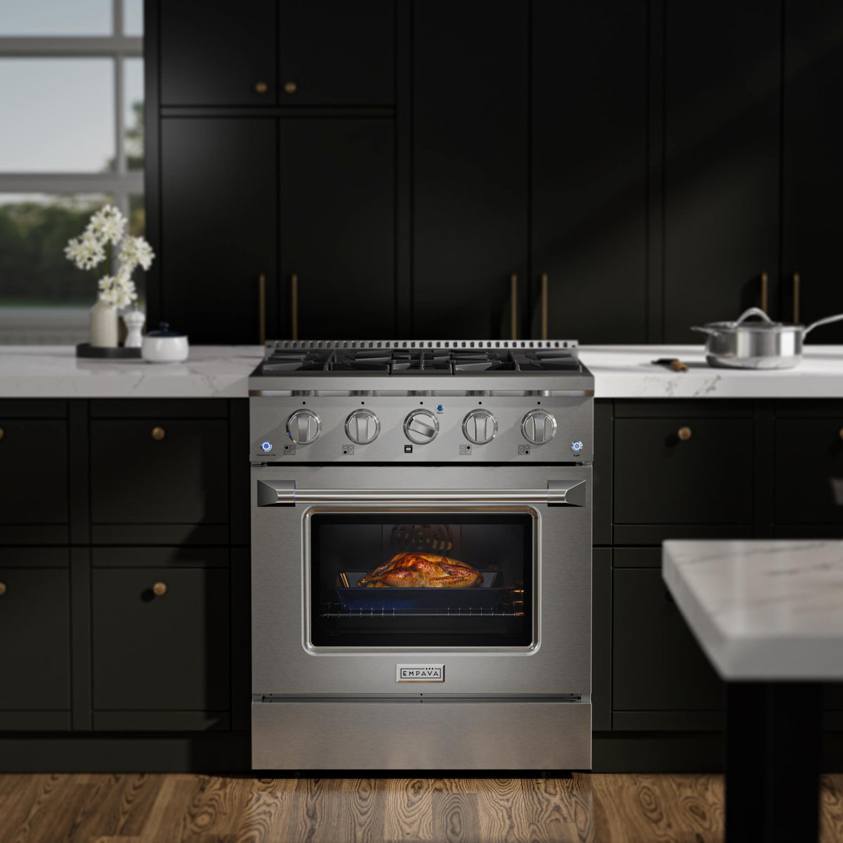 30" Gas Range with Dual-Ring Power Burner A8455