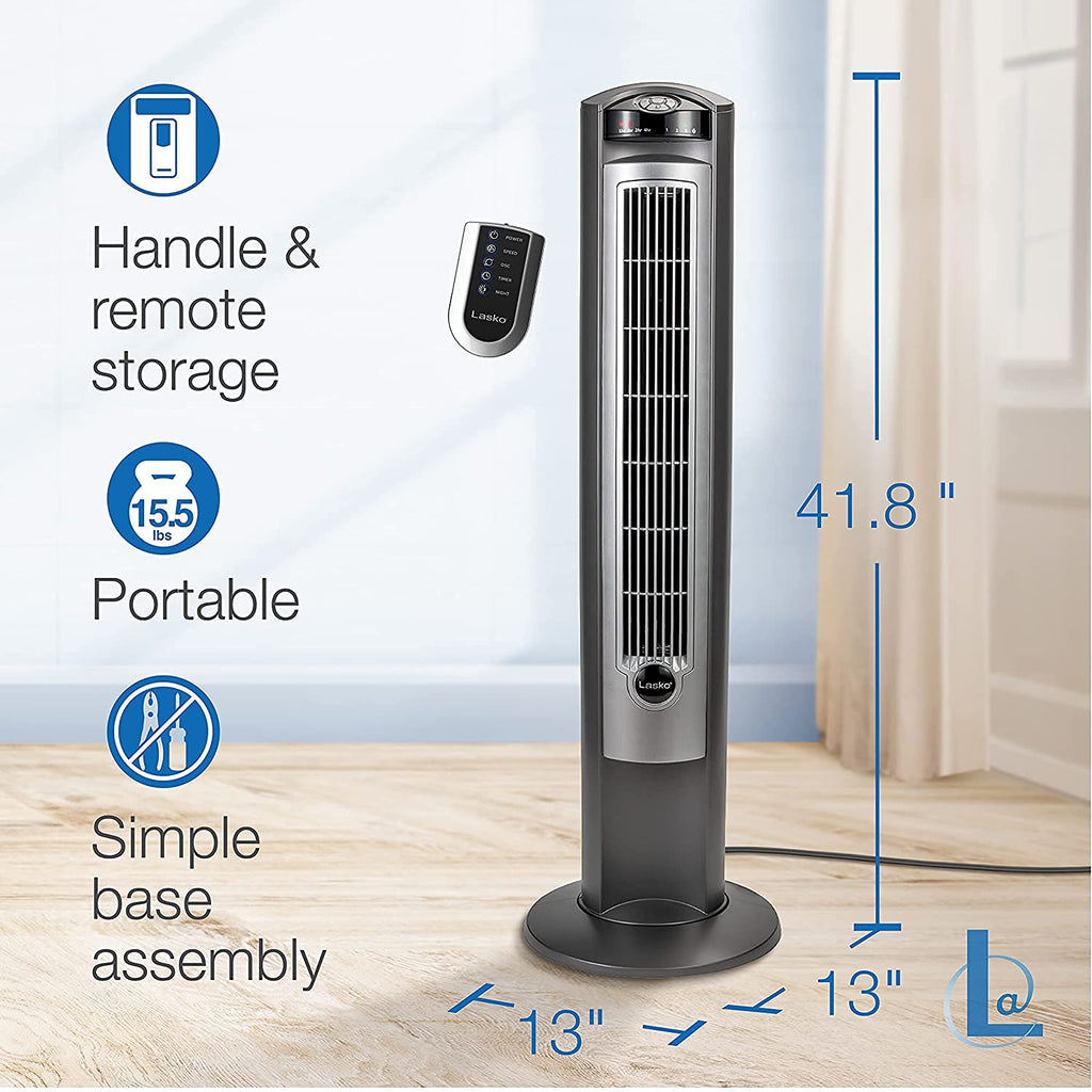 Oscillating Tower Fan with Remote J172