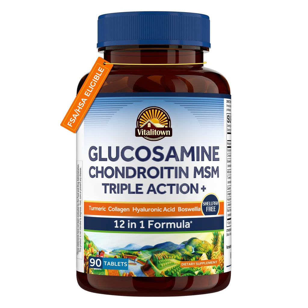 Glucosamine Chondroitin MSM Collagen Turmeric 90 Tablets T231064