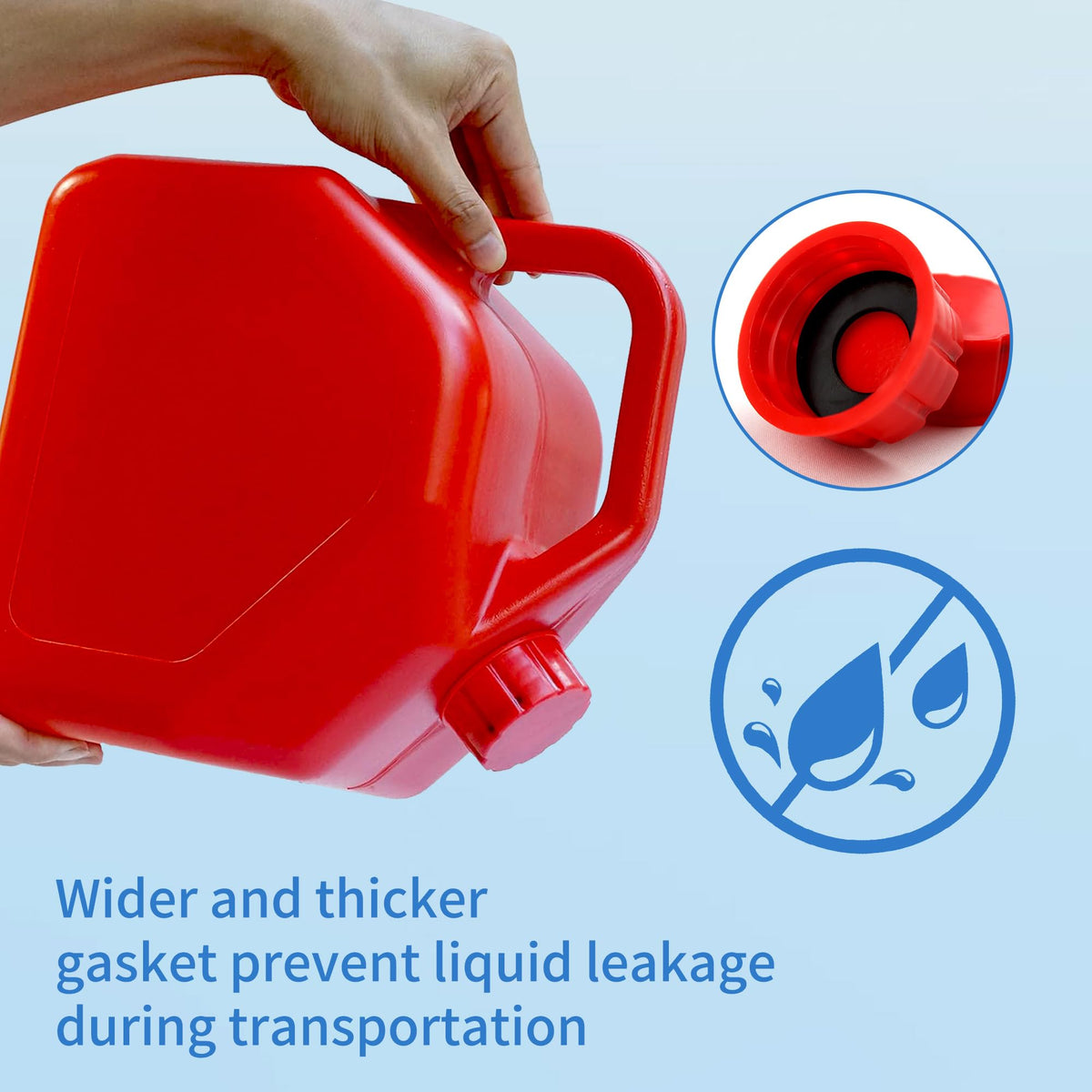 6 Pack Replacement Gas Can Caps U604360