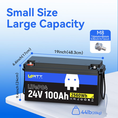 24V 100Ah LiFePO4 Battery N4491