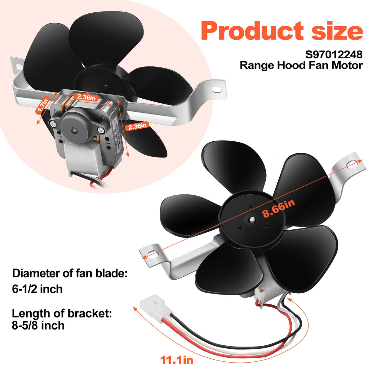 Range Hood Fan Motor X6574