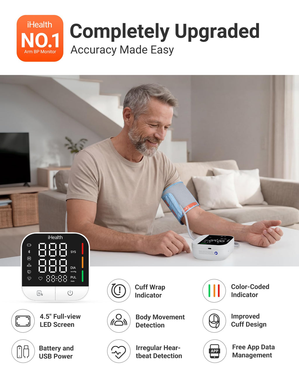Upper Arm Blood Pressure Monitor D7200
